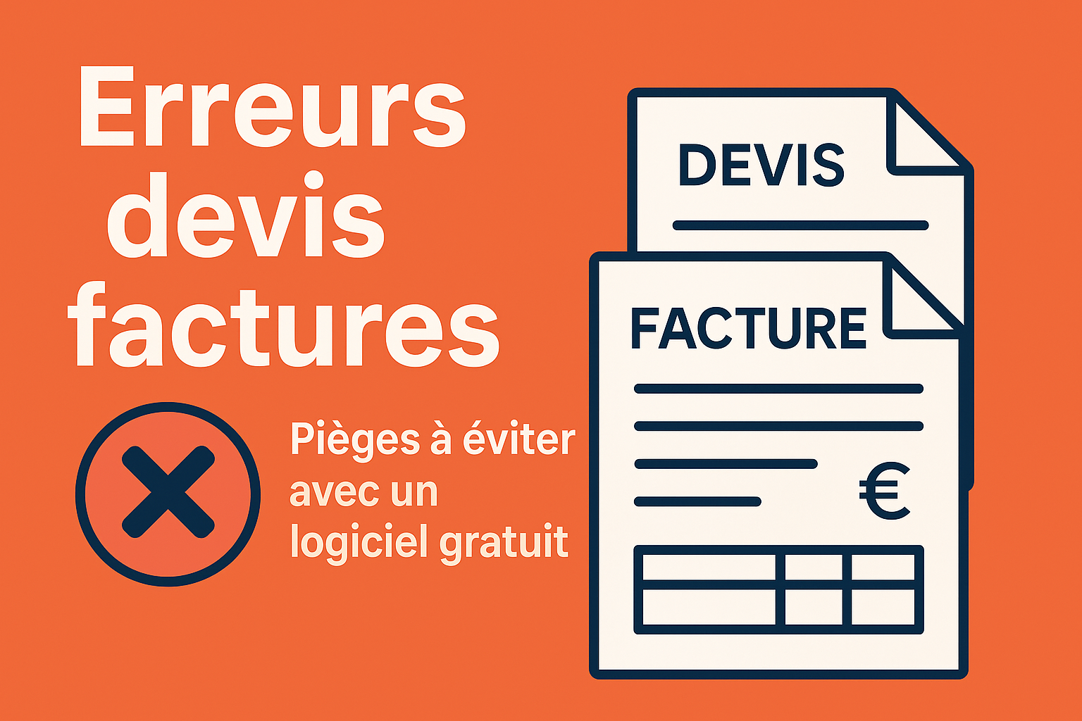 Erreurs devis factures – pièges à éviter avec un logiciel de facturation gratuit conforme