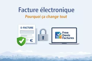 Facture électronique et finalisation des factures dans Free Devis Factures pour respecter les obligations légales